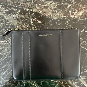 Comme des Garcons Black Leather Bag
